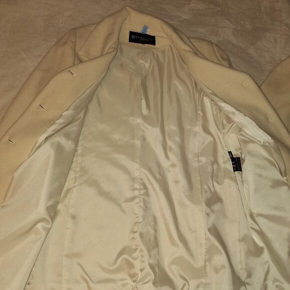 Kenneth-cole Women's Cream Wool Tailored Pea Coat NWOT - Picture 4 of 8